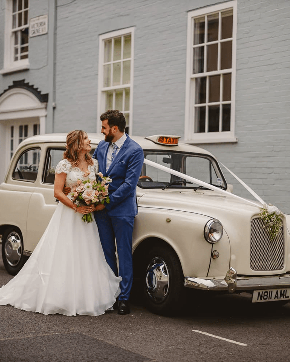 Wedding couple at Islington Town Hall London