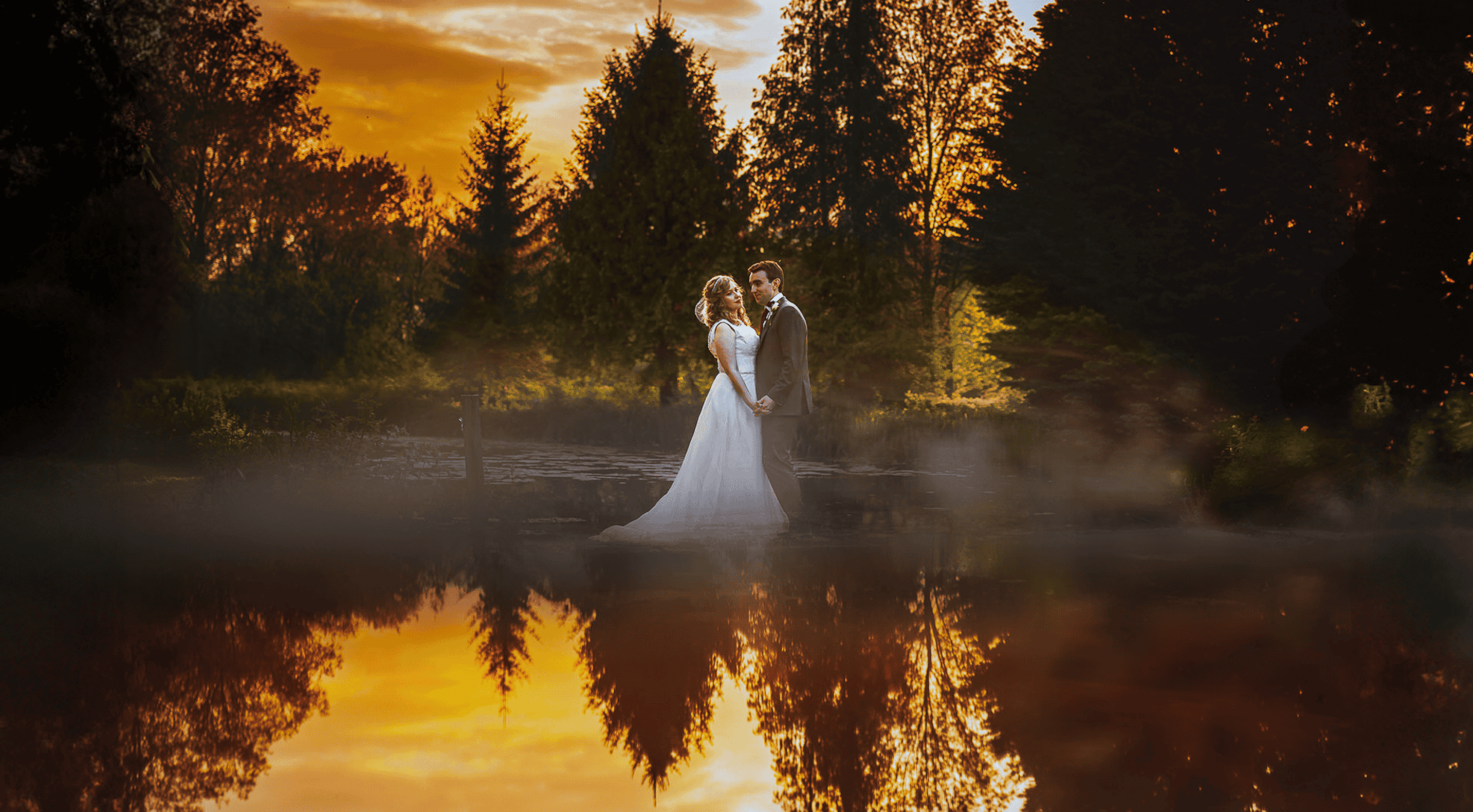 elegant Surrey wedding photography at country house venue